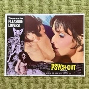 SIX "PSYCH-OUT" MOVIE CARDS SET - JACK NICHOLSON, BRUCE DERN, SUSAN STRASBERG